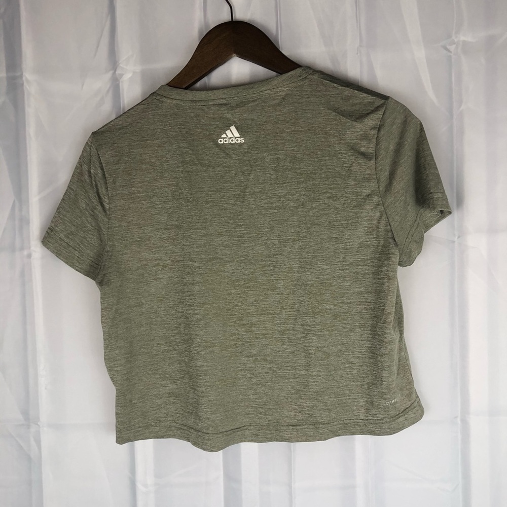 Adidas cropped dri fit boxy top green - Picture 4 of 5